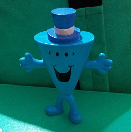 Men blue plastic character - mr,