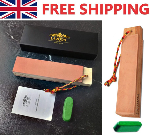Leather pocket strop chromium - leather,