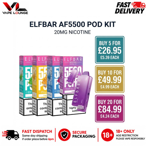 Elfbar af5500 kit prefilled - kit, |