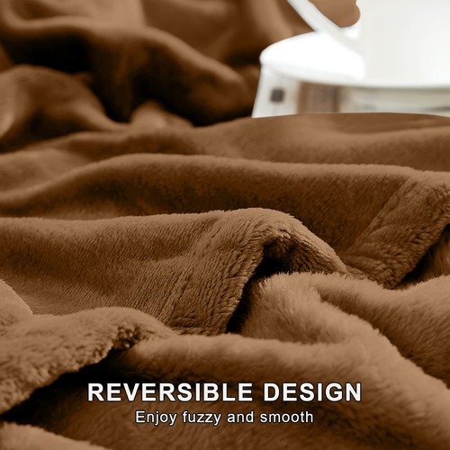 Faux fur fleece throw soft - fleece,