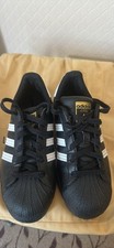 adidas Superstar Junior Black Trainers Size 5.5