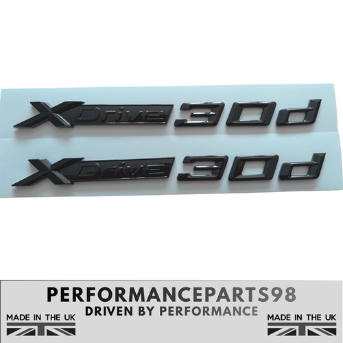 Gloss black xdrive 30d wing - black,