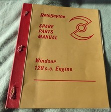 Vintage lawn mower, Rotoscythe Windsor Spare Parts manual dated 1960