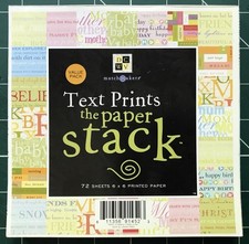 Text Prints - The Paper Stack