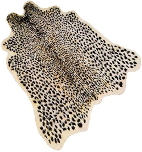 Leopard print rug faux - print, rug,faux