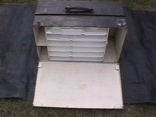 Vintage Classic Outdoor Camping Storage Box Picnic Car Trunk Organizer Wood BBQ