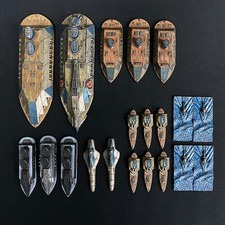 IRON DWARVES LOT THE UNCHARTED SEAS SPARTAN GAMES BOAT SHIP HAMMER CLASS PAINTED