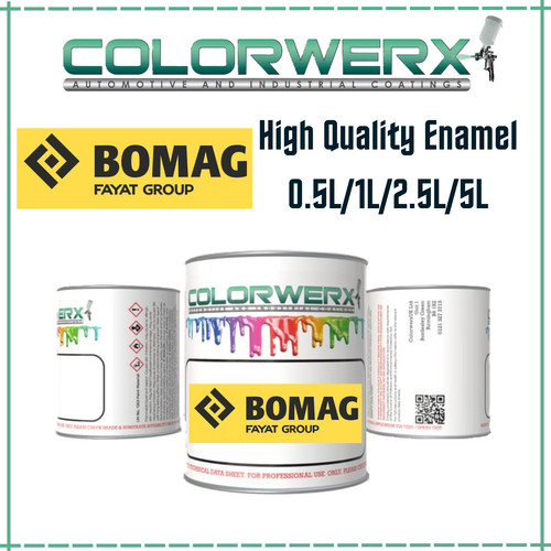 Bomag yellow roller - bomag, paint
