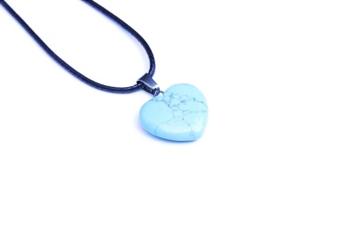 Crystal heart pendant with - crystal,