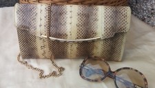 Vtg Original 60s Cream Brown