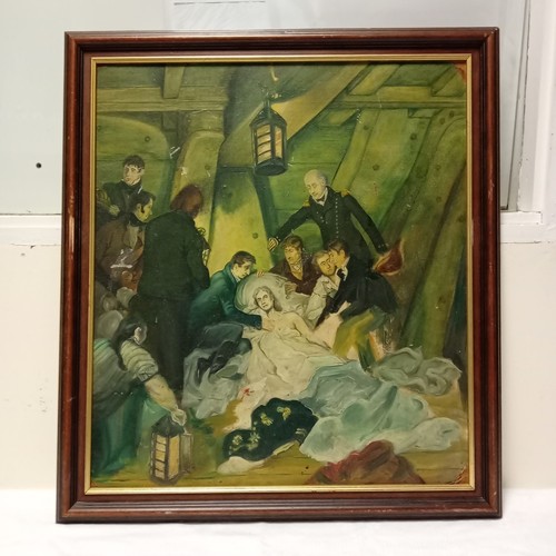 Vintage framed oil painting - framed,