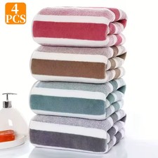 4pcsStriped Pattern Towels