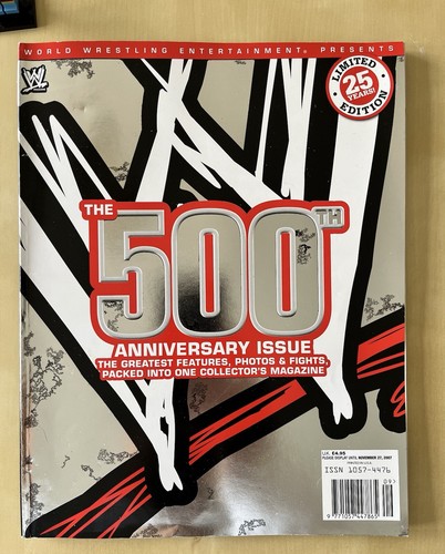 Wwe wrestling magazine 500th - wrestling,