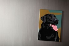 Black Labrador Fridge Magnet |