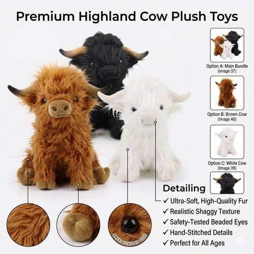 Large brown highland - large, soft
