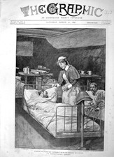 Original Old Antique Print