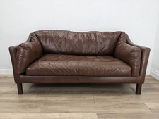 SOFA 2 Seater Brown Leather