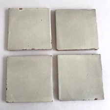 Vintage 1980s Mexican Handmade Ceramic Tiles Cream x 50