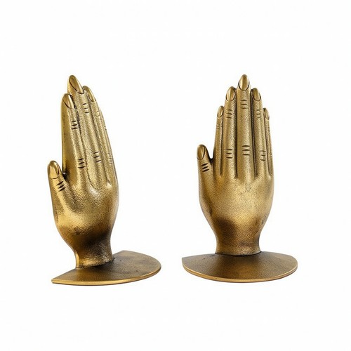 Praying Hands Bookends Vintage