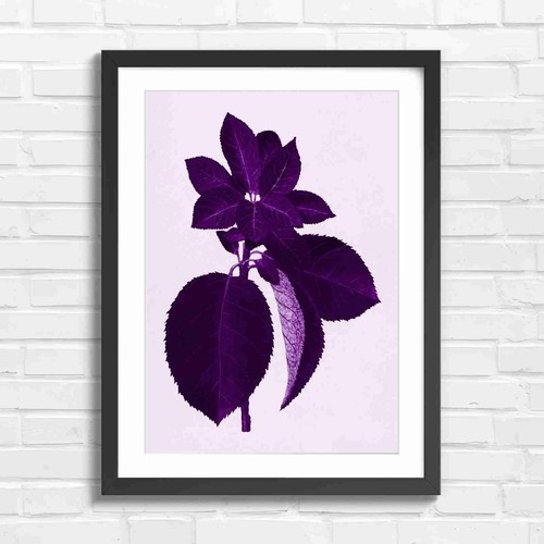 Vintage red leaf botanical - red,
