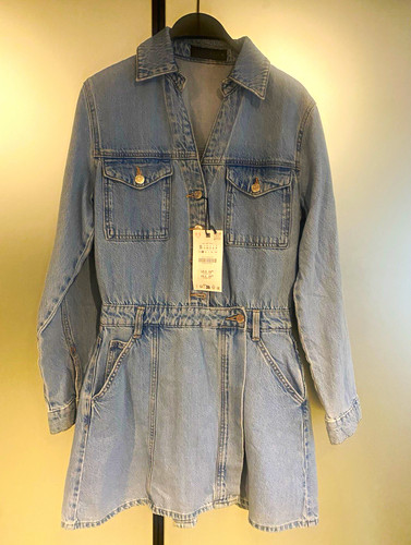 Zara womens blue denim - zara,