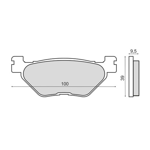 Rms sintered motorcycle brake - sintered,