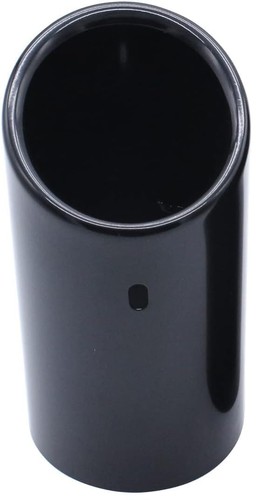 End pipe cover black - 1x,