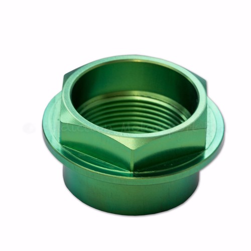 Green titanium front wheel - titanium,