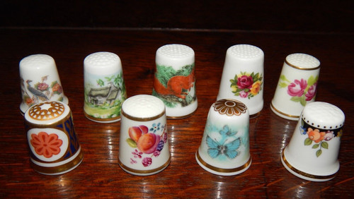 Porcelain thimbles crown - 9,