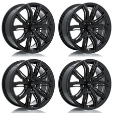 Set of 4 17" Satin Black Alloy