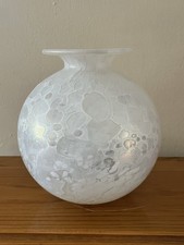 Isle Of Wight Studio Kyoto Large Glass Vase. Vintage Michael Harris. 7 Inch Tall