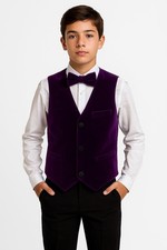 Sirri Boys Velvet Waistcoat or