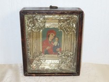 Antique Ornate Icon Mary With