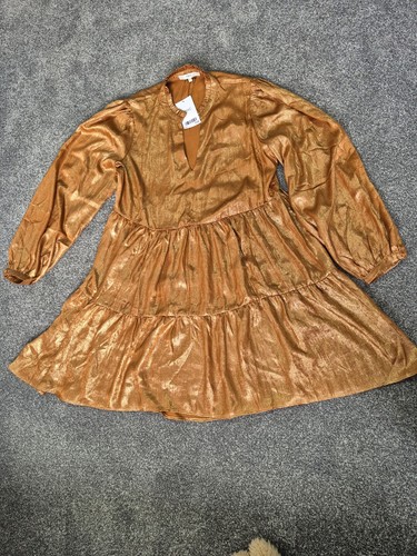 Next size dress gold - dress,