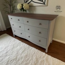 Willis and Gambier Solid Wood Grey Chest of Drawers - Sideboard