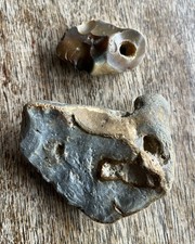 2 HAG STONE Hole Fairy Witch