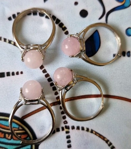Kunzite crystal spinning ring - spinning,
