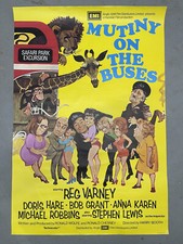 MUTINY ON THE BUSES 1972 Original British Film Movie Poster REG VARNEY COMEDY 