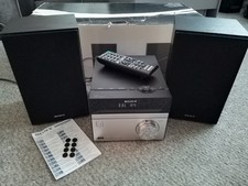 Sony CMT-S20, HCD-S20 Micro HiFi System With Speakers & Remote & Original Box