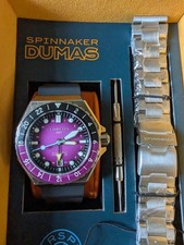 Spinnaker Dumas GMT Automatic Watch Cadmium Violet