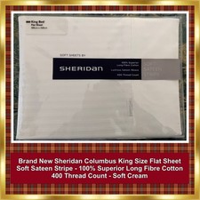 Sheridan King Flat Sheet 100%