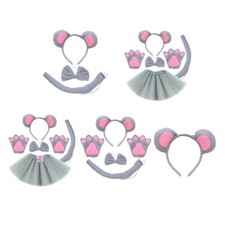 1/3/4/5 Kid Animal Fancy-Costume Kit Accessory Mouse Cosplay Halloween Costumes