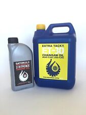 5L Gator Chainsaw Chain Oil & 1L 2 Stroke Low Smoke Engine Oil API TC JASO FB