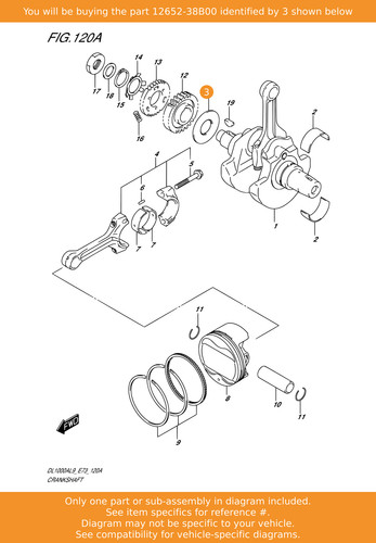 Suzuki washer crank thrust - crank,