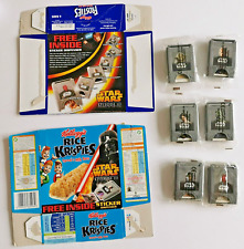 2005 Kelloggs Cereal Bar Frosties Krispies Star Wars Sticker Dispenser Set Mint
