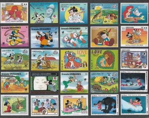 Disney stamps collection - disney,