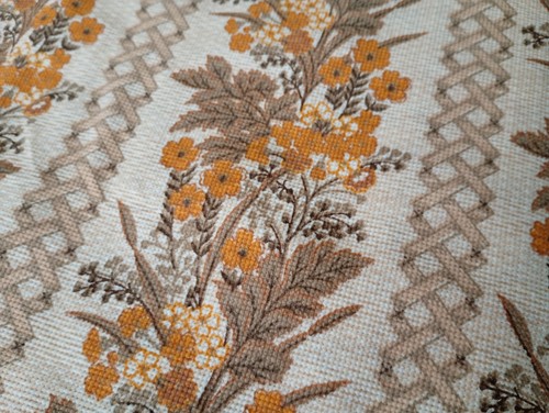 Vintage 1960s 1970s fabric - 1960s,