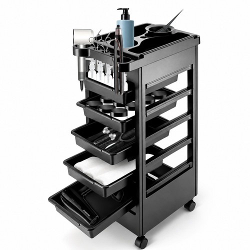 Drawer salon trolley rolling - trolley,