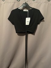 Pull bear black plunge - pull,