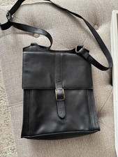 Next Black Leather Messenger